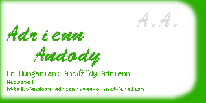 adrienn andody business card